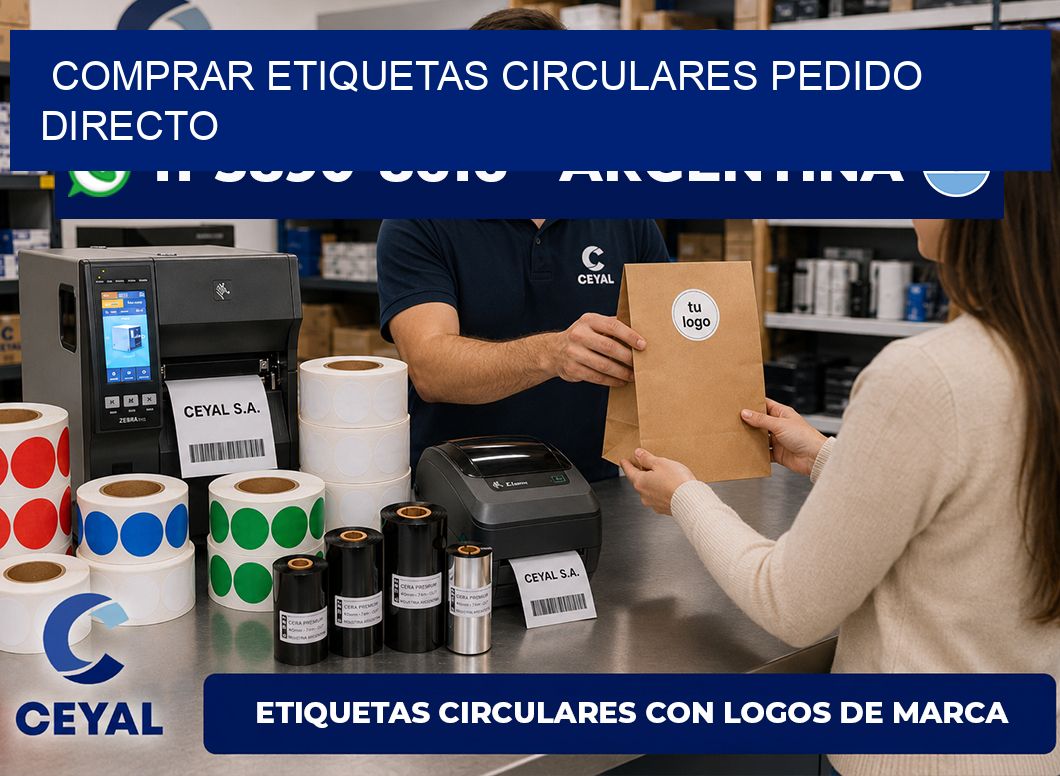 COMPRAR ETIQUETAS CIRCULARES Pedido directo