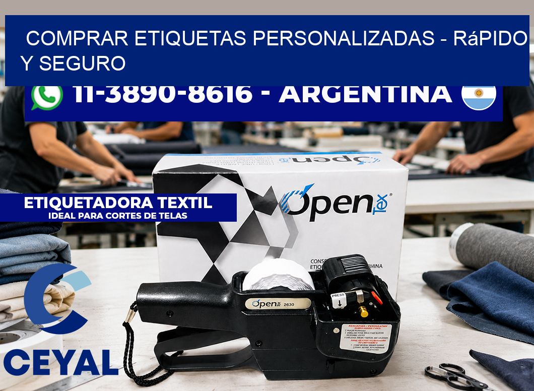 COMPRAR ETIQUETAS PERSONALIZADAS - rápido y seguro