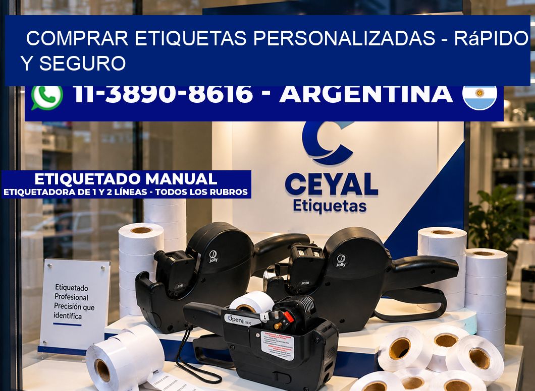 COMPRAR ETIQUETAS PERSONALIZADAS - rápido y seguro
