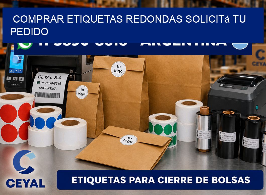 COMPRAR ETIQUETAS REDONDAS Solicitá tu pedido