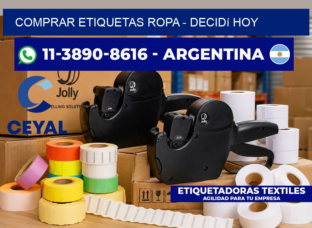 COMPRAR ETIQUETAS ROPA – Decidí hoy