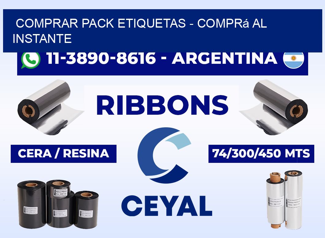 COMPRAR PACK ETIQUETAS - Comprá al instante