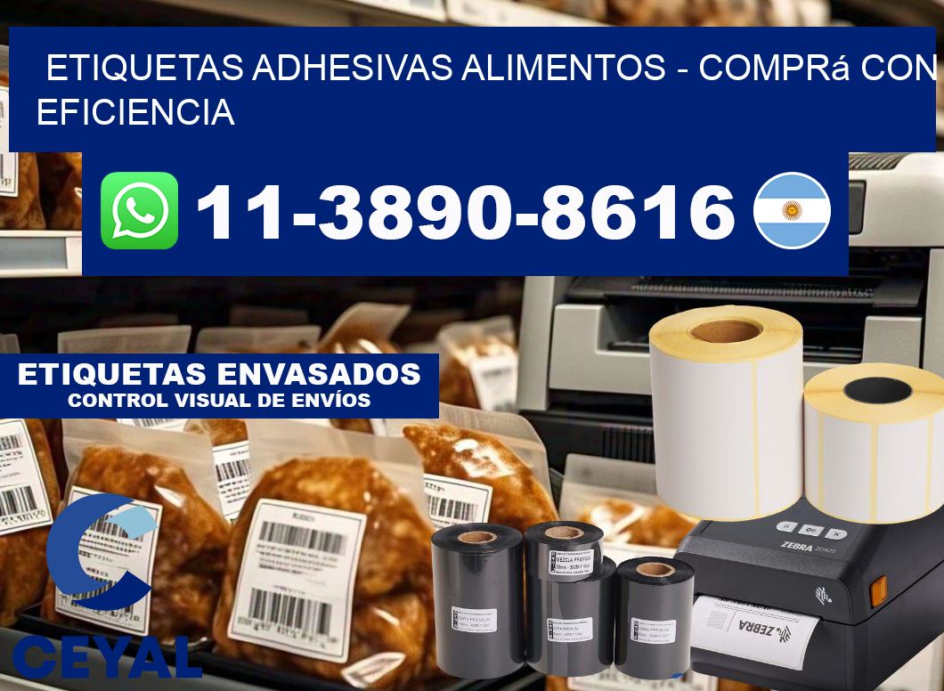 ETIQUETAS ADHESIVAS ALIMENTOS - Comprá con eficiencia