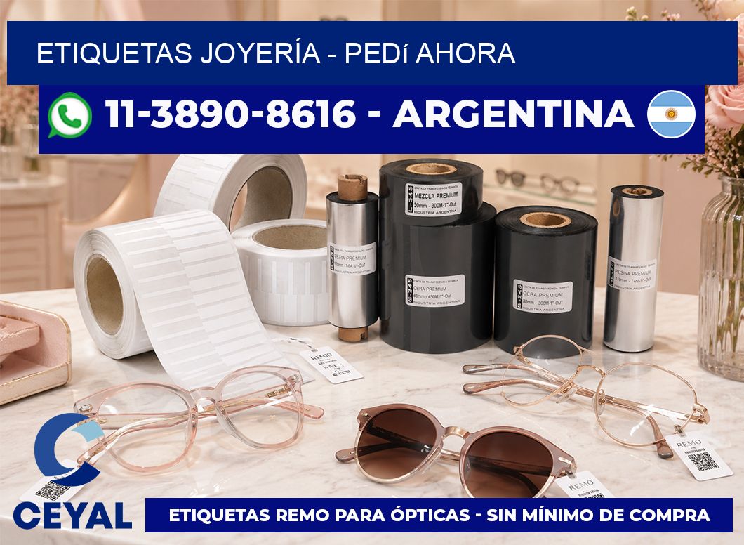 ETIQUETAS JOYERÍA - Pedí ahora