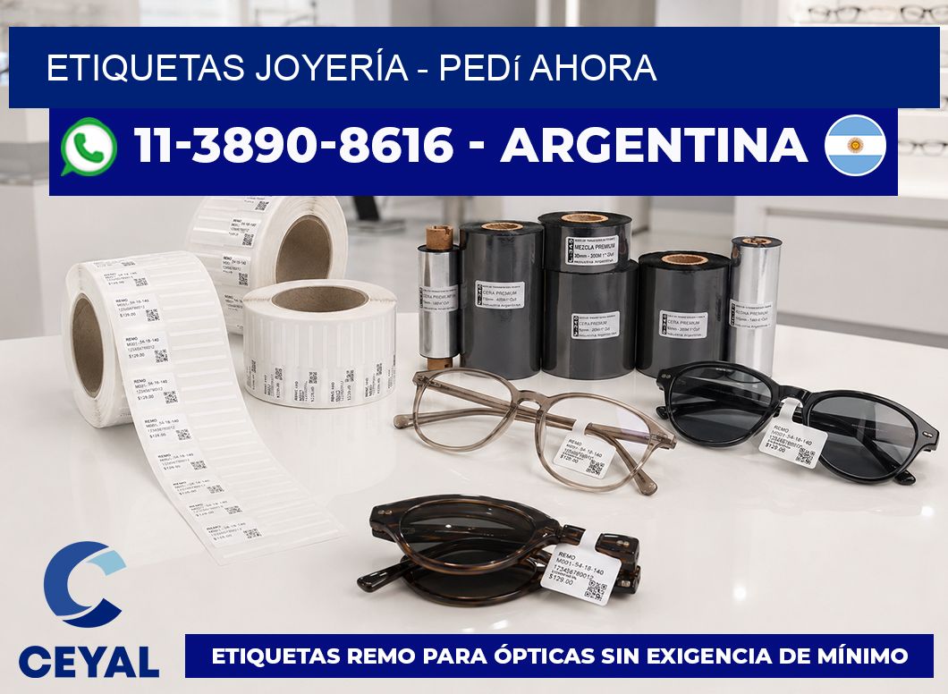 ETIQUETAS JOYERÍA - Pedí ahora