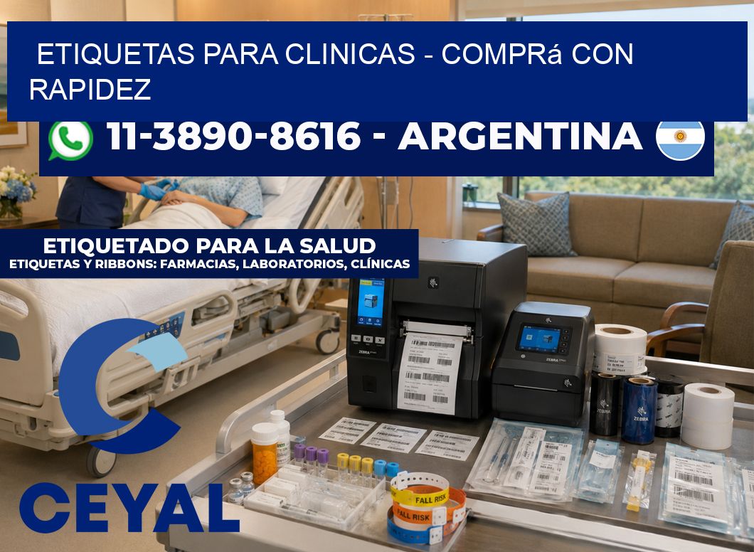 ETIQUETAS PARA CLINICAS - Comprá con rapidez