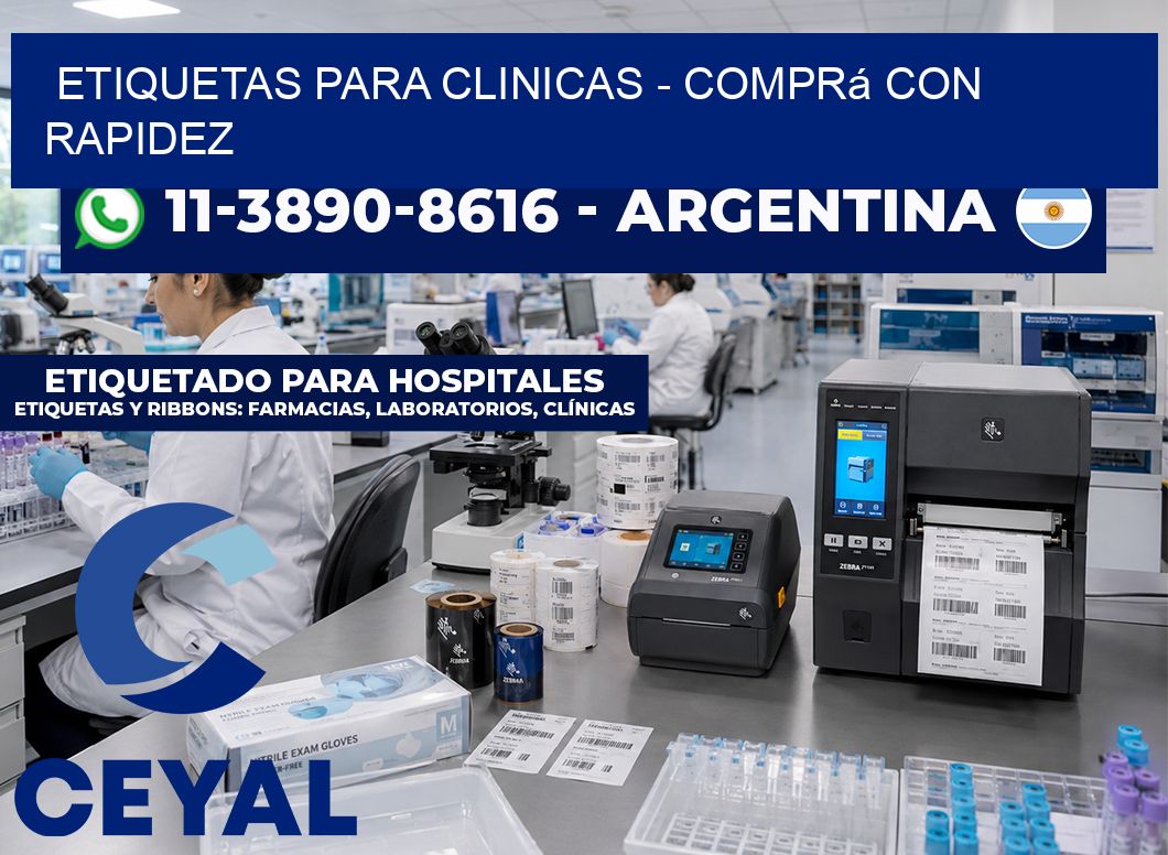ETIQUETAS PARA CLINICAS - Comprá con rapidez