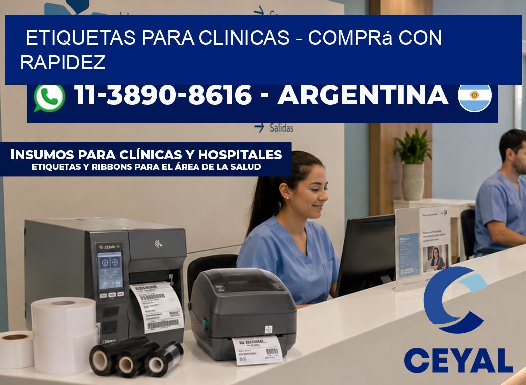 ETIQUETAS PARA CLINICAS - Comprá con rapidez