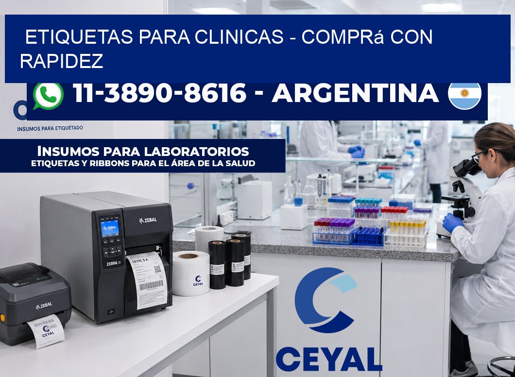 ETIQUETAS PARA CLINICAS – Comprá con rapidez