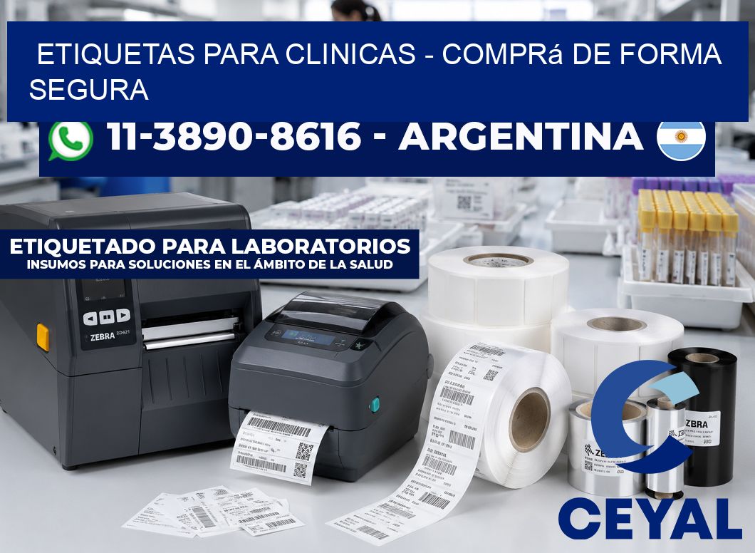 ETIQUETAS PARA CLINICAS - Comprá de forma segura