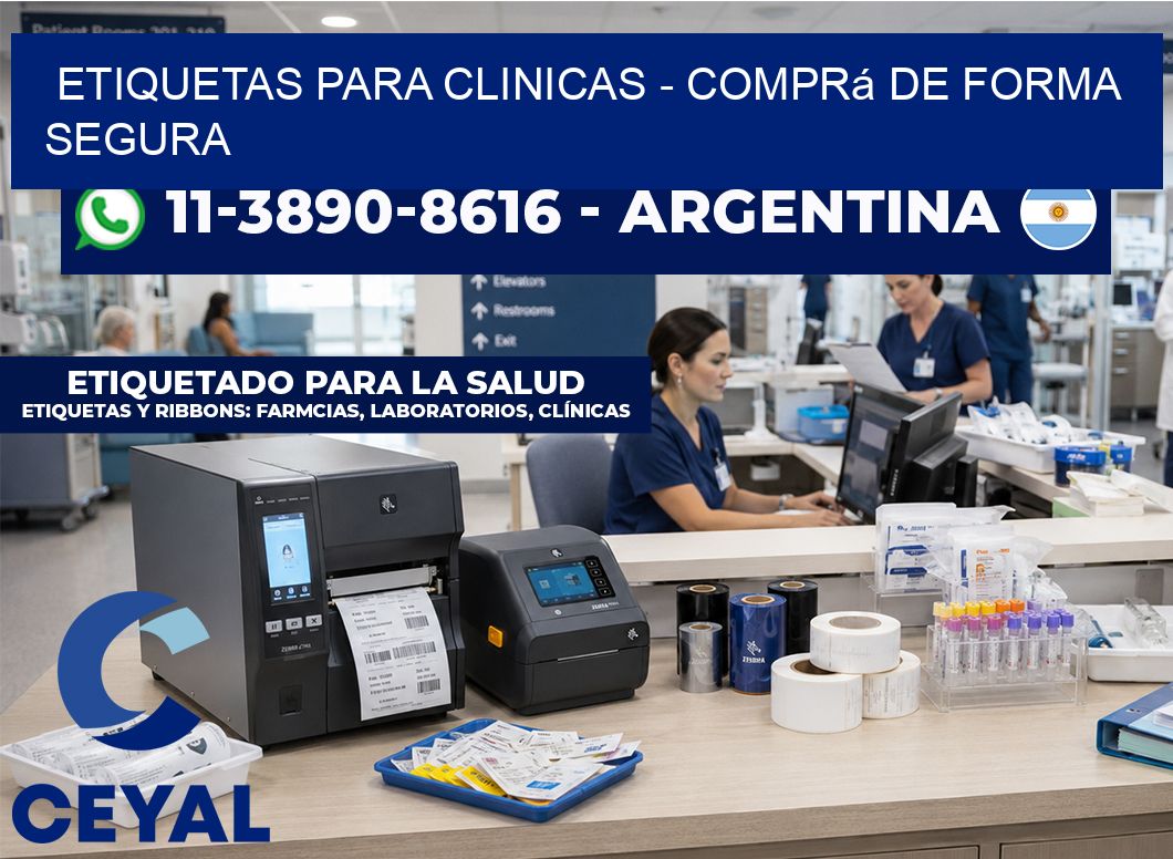 ETIQUETAS PARA CLINICAS - Comprá de forma segura