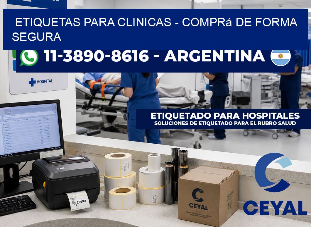 ETIQUETAS PARA CLINICAS – Comprá de forma segura