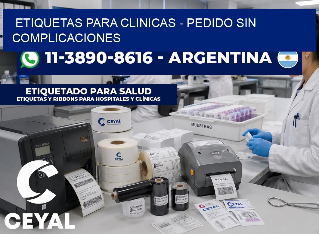 ETIQUETAS PARA CLINICAS - Pedido sin complicaciones