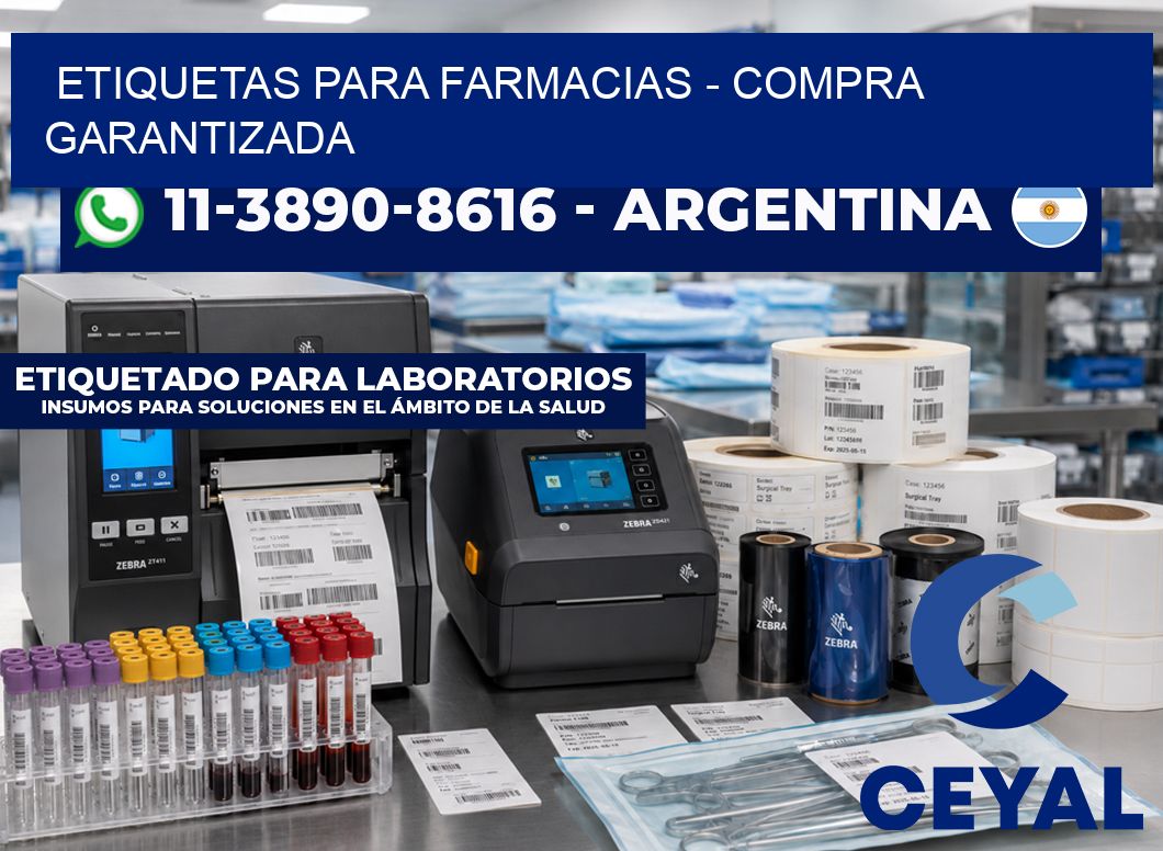 ETIQUETAS PARA FARMACIAS - Compra garantizada