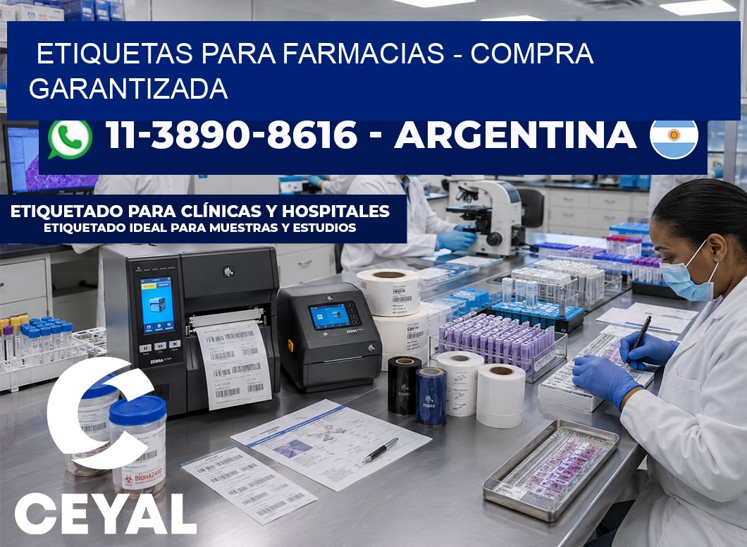 ETIQUETAS PARA FARMACIAS – Compra garantizada