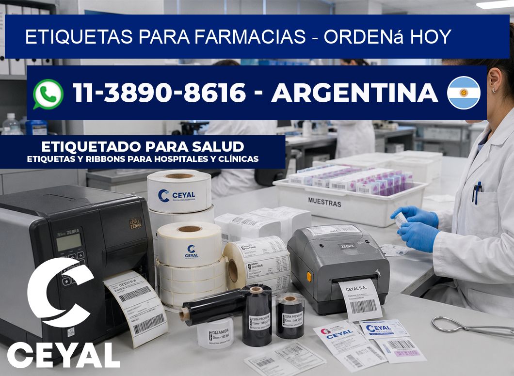 ETIQUETAS PARA FARMACIAS - Ordená hoy