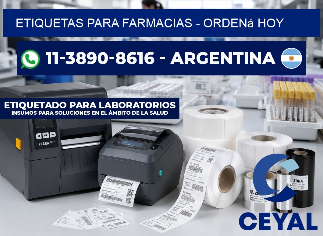 ETIQUETAS PARA FARMACIAS – Ordená hoy