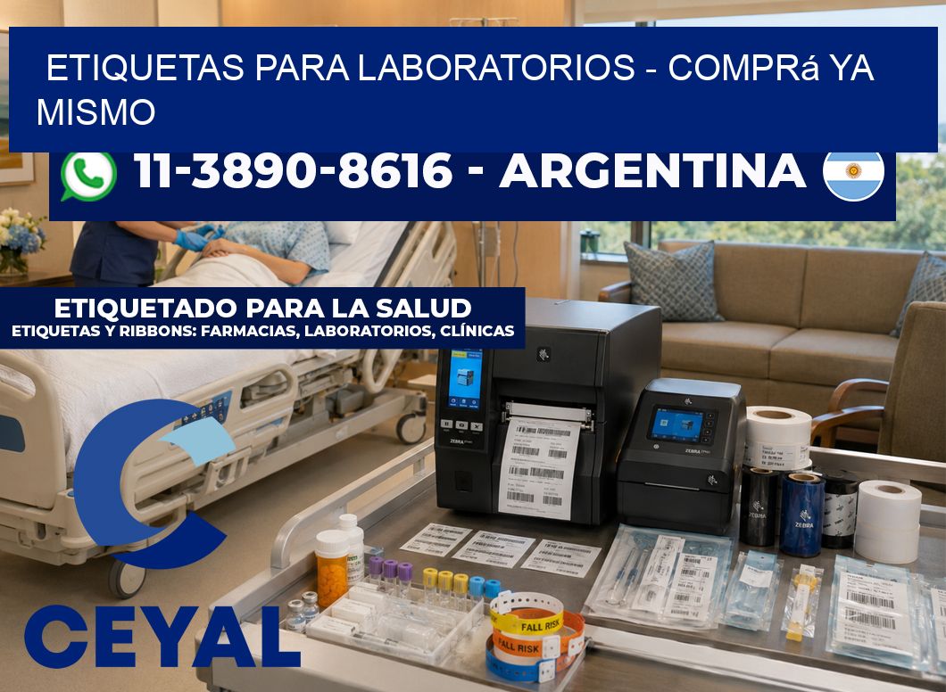 ETIQUETAS PARA LABORATORIOS - Comprá ya mismo