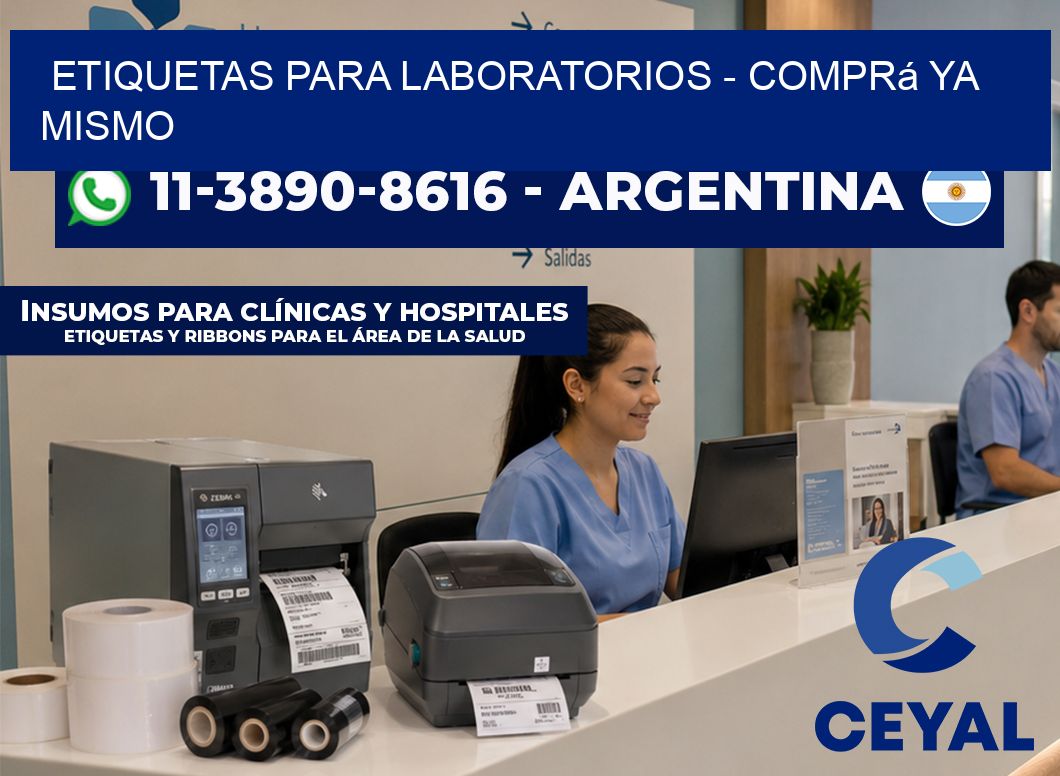 ETIQUETAS PARA LABORATORIOS - Comprá ya mismo