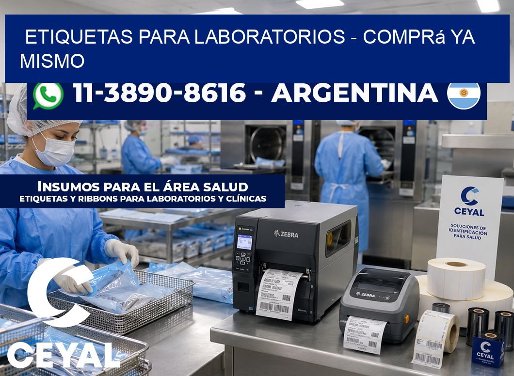 ETIQUETAS PARA LABORATORIOS – Comprá ya mismo