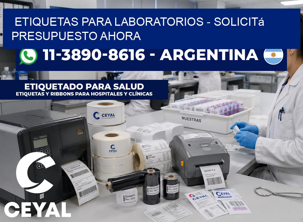 ETIQUETAS PARA LABORATORIOS - Solicitá presupuesto ahora