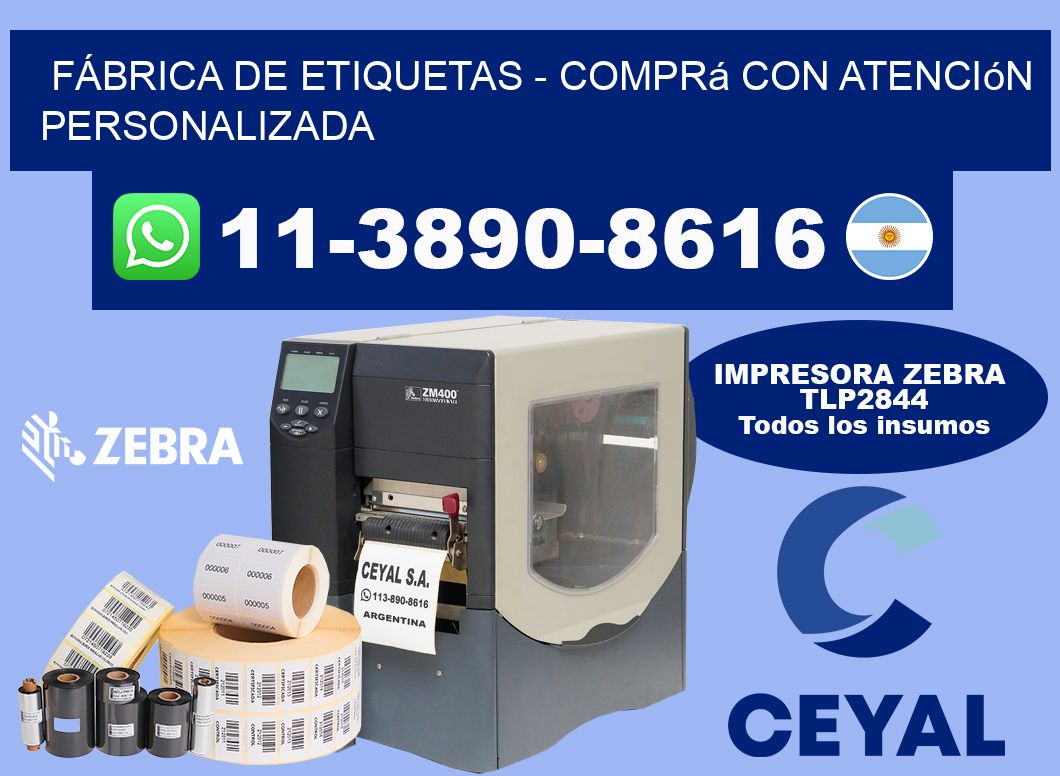 FÁBRICA DE ETIQUETAS - Comprá con atención personalizada