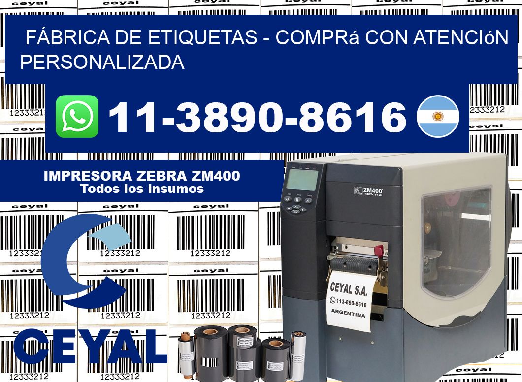 FÁBRICA DE ETIQUETAS – Comprá con atención personalizada