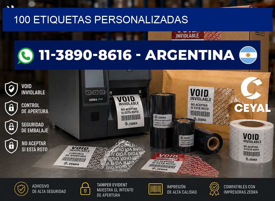 100 ETIQUETAS PERSONALIZADAS