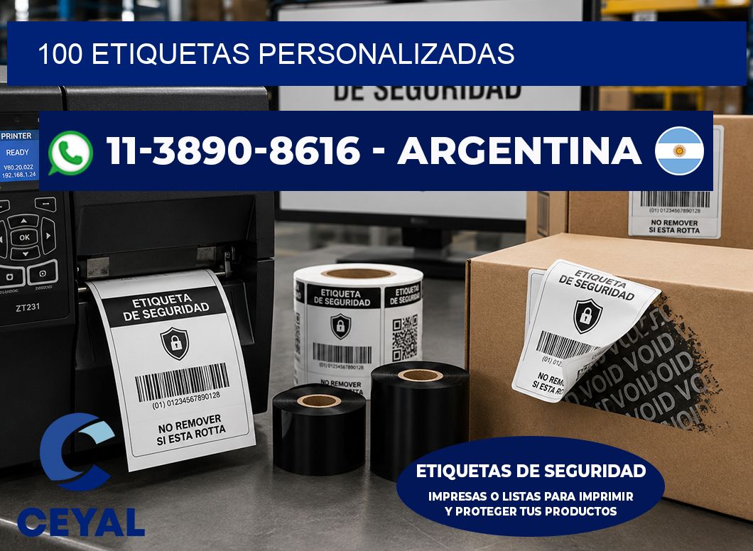 100 ETIQUETAS PERSONALIZADAS