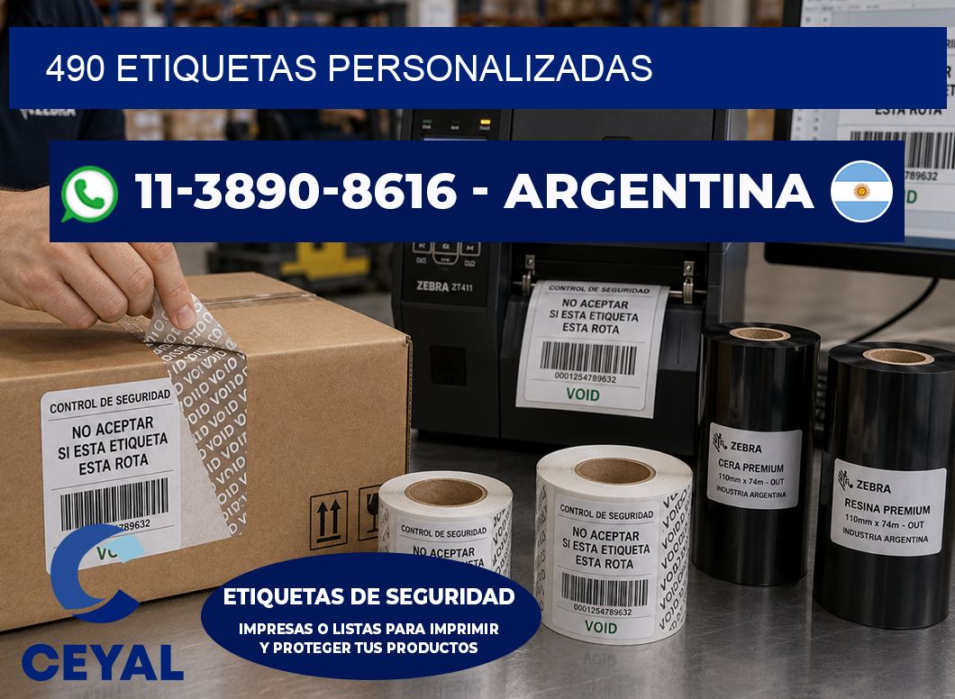 490 ETIQUETAS PERSONALIZADAS