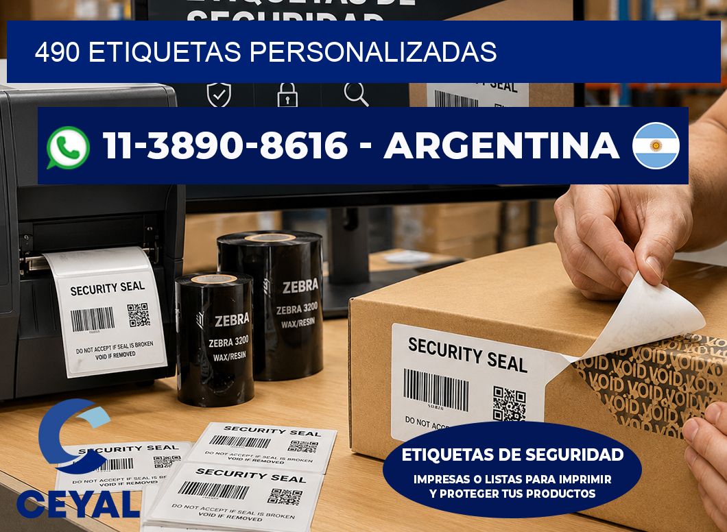 490 ETIQUETAS PERSONALIZADAS