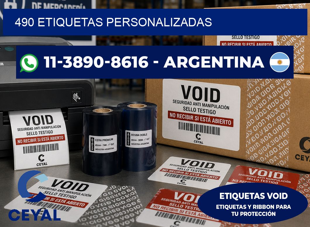 490 ETIQUETAS PERSONALIZADAS