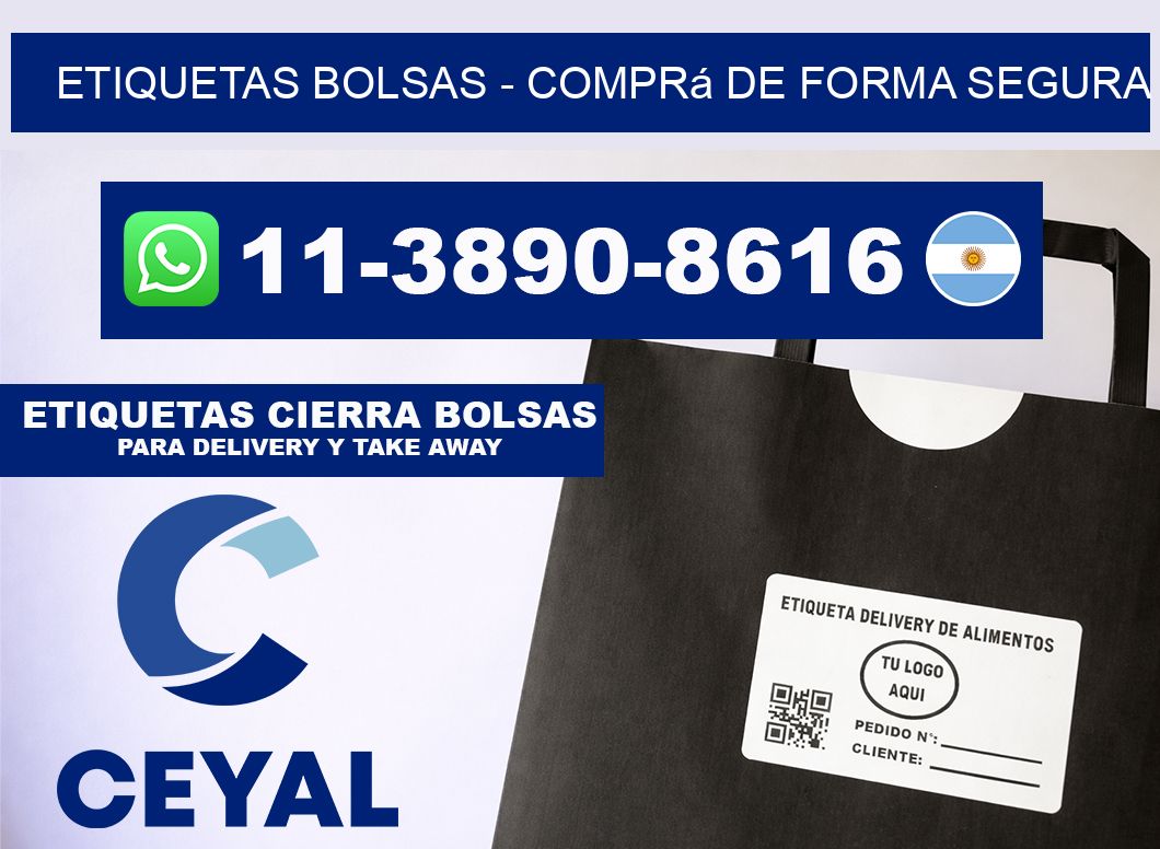 ETIQUETAS BOLSAS - Comprá de forma segura