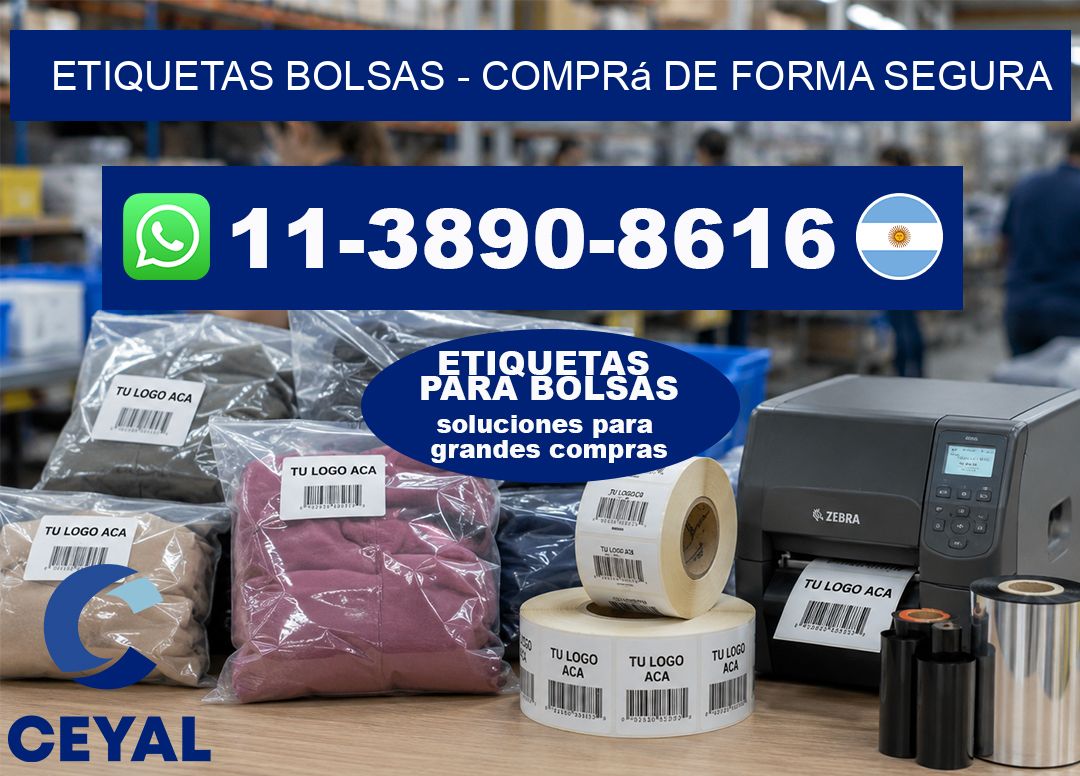 ETIQUETAS BOLSAS – Comprá de forma segura