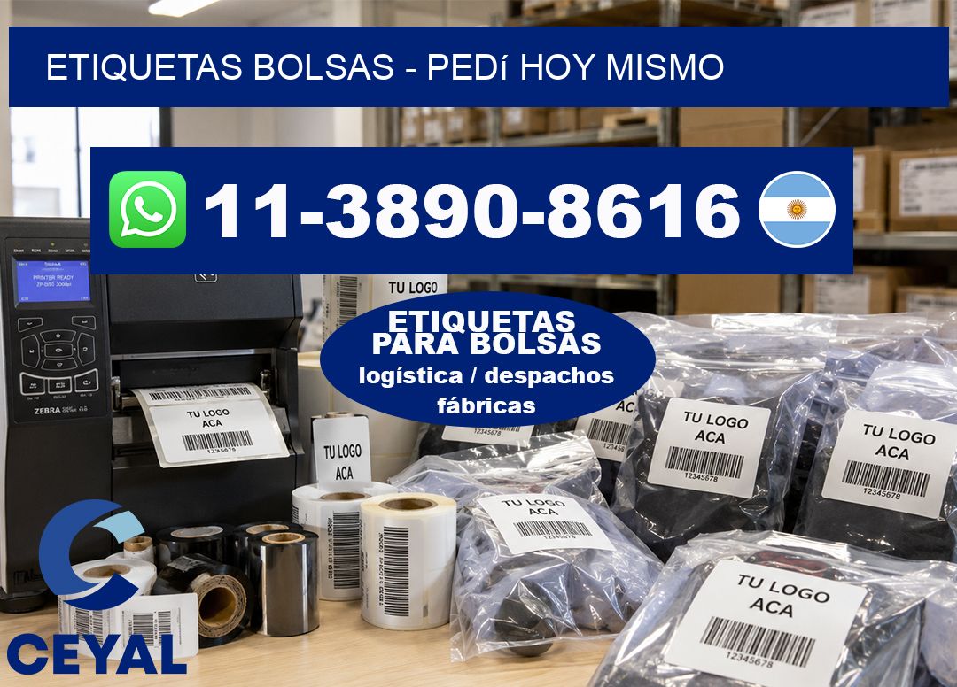 ETIQUETAS BOLSAS – Pedí hoy mismo