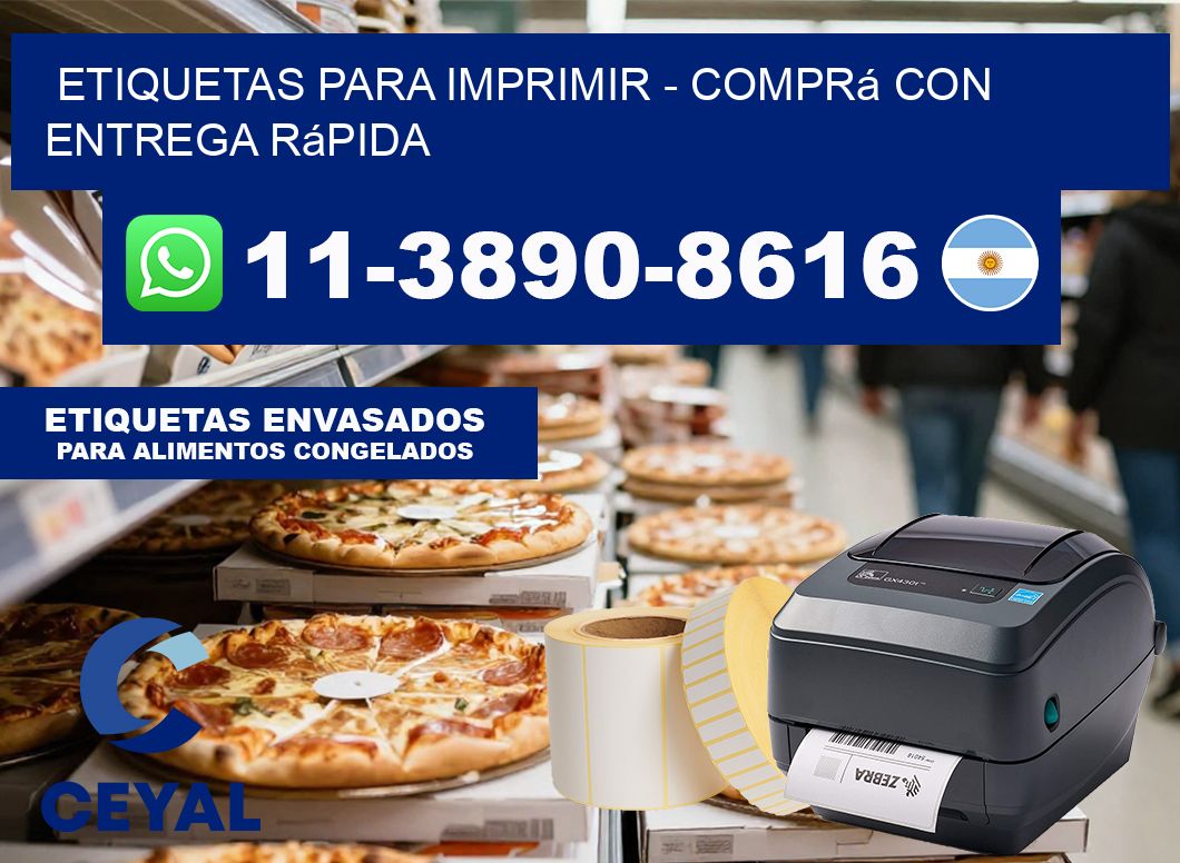 ETIQUETAS PARA IMPRIMIR – Comprá con entrega rápida