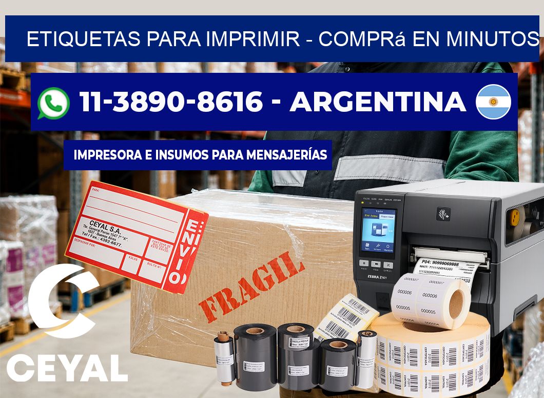 ETIQUETAS PARA IMPRIMIR - Comprá en minutos