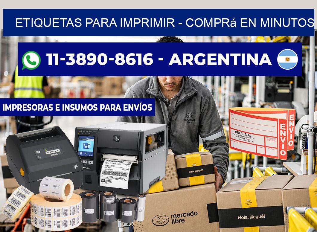 ETIQUETAS PARA IMPRIMIR – Comprá en minutos