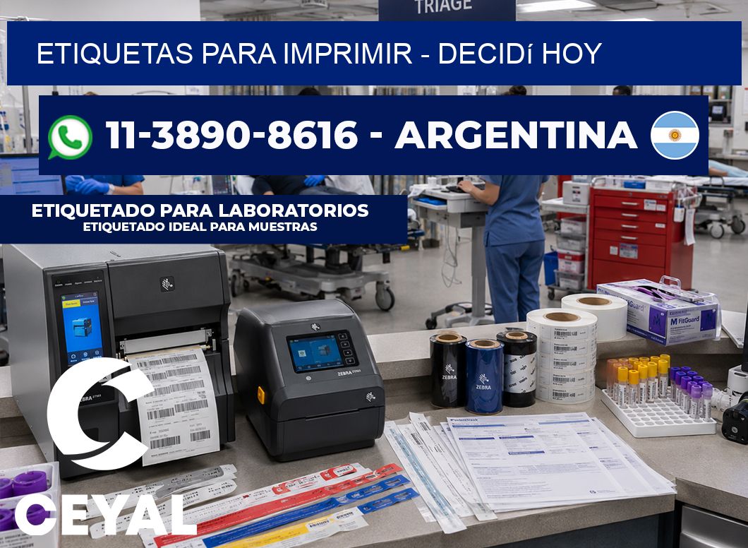 ETIQUETAS PARA IMPRIMIR – Decidí hoy