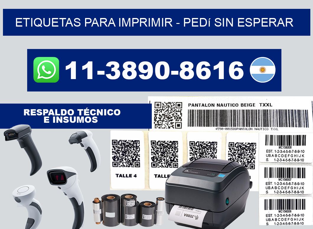 ETIQUETAS PARA IMPRIMIR - Pedí sin esperar