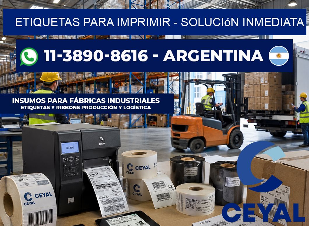 ETIQUETAS PARA IMPRIMIR – Solución inmediata