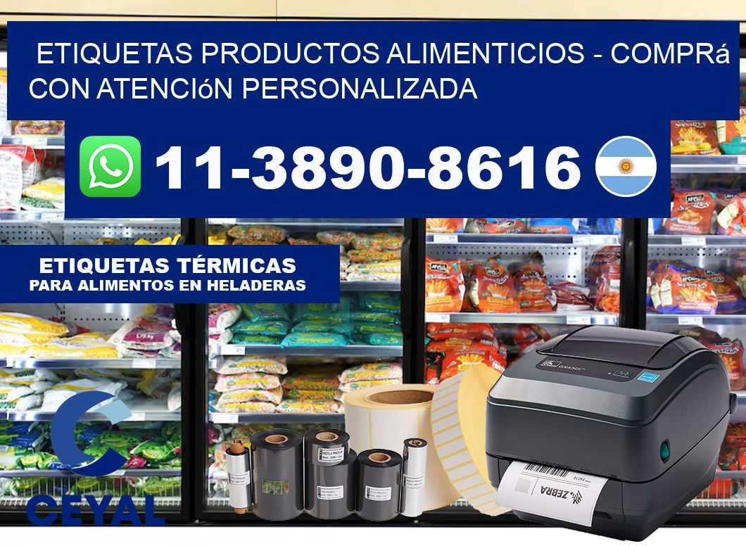 ETIQUETAS PRODUCTOS ALIMENTICIOS – Comprá con atención personalizada