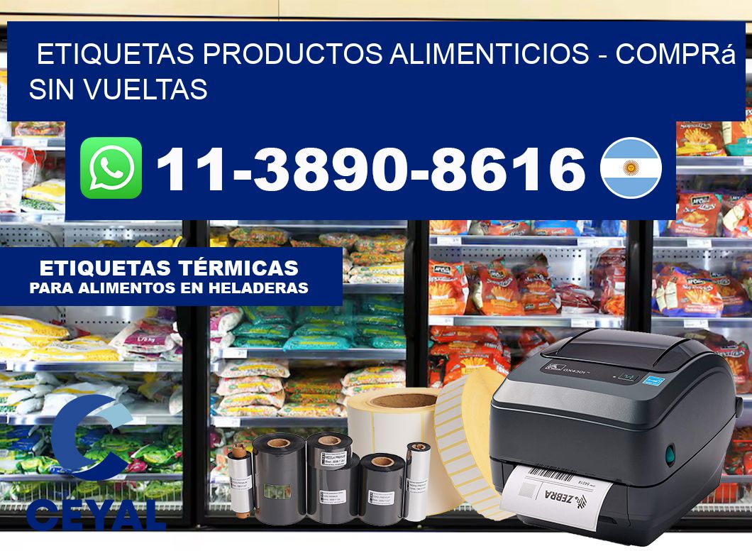 ETIQUETAS PRODUCTOS ALIMENTICIOS – Comprá sin vueltas
