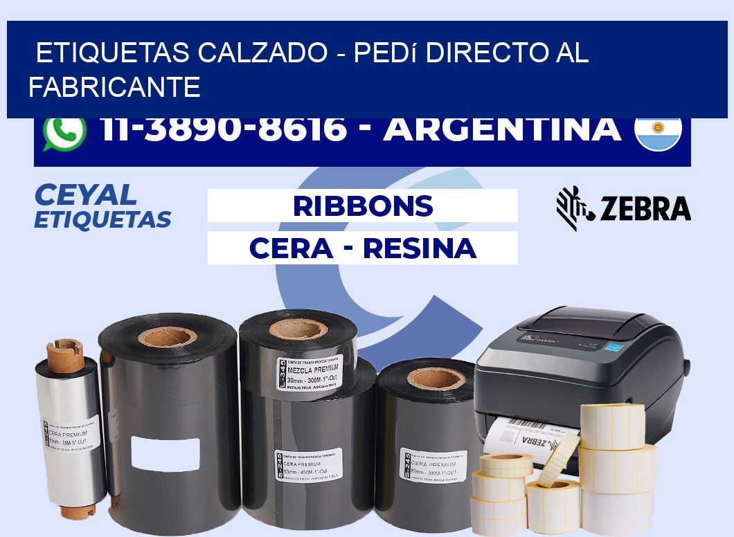 Etiquetas Calzado - Pedí directo al fabricante