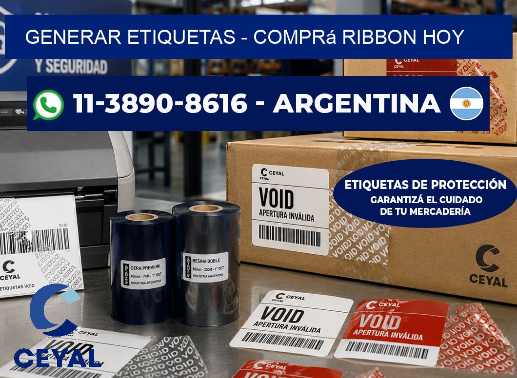 GENERAR ETIQUETAS – Comprá ribbon hoy