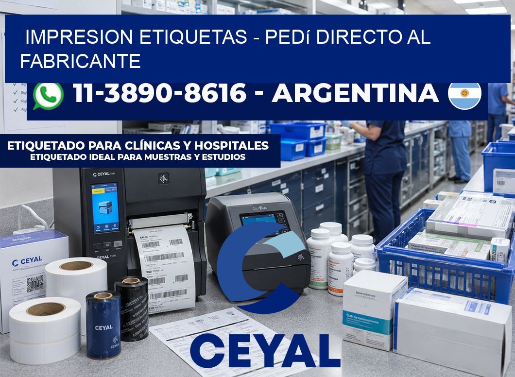 IMPRESION ETIQUETAS - Pedí directo al fabricante