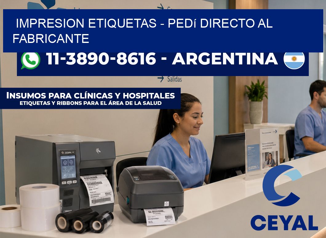 IMPRESION ETIQUETAS – Pedí directo al fabricante