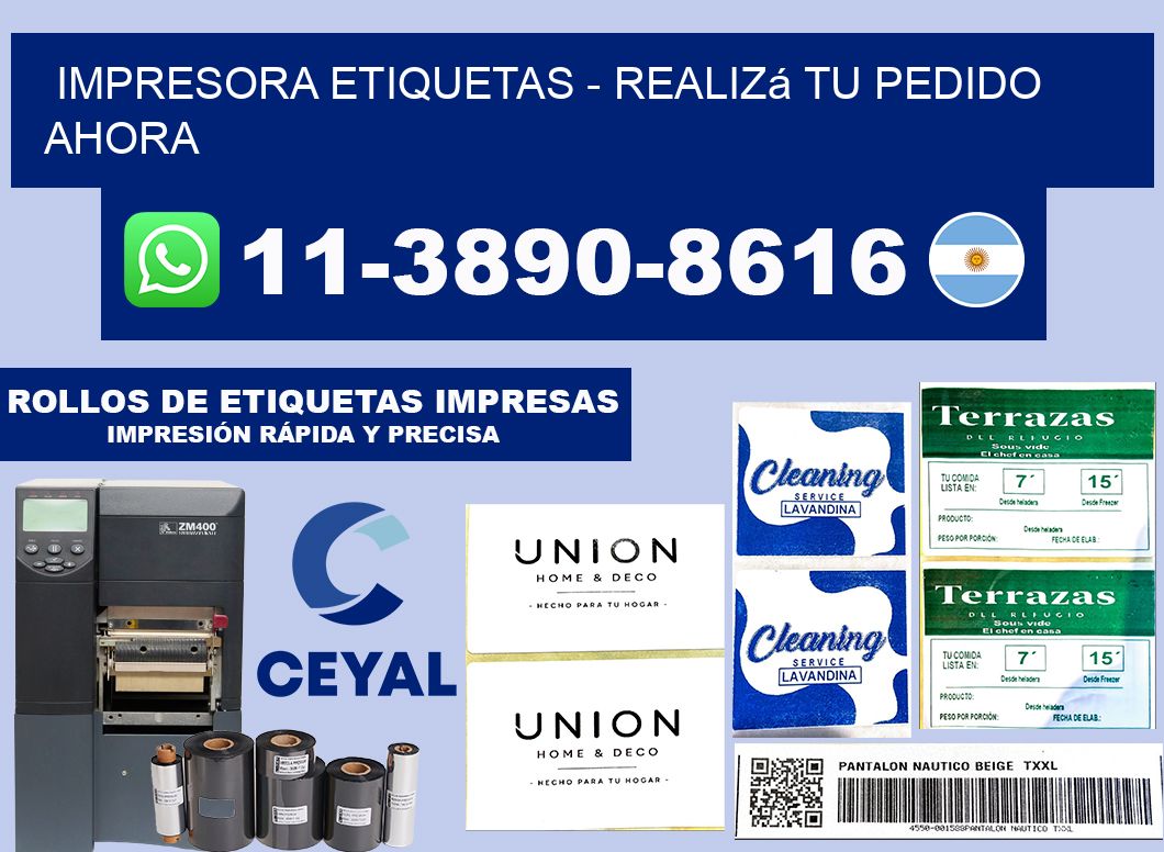 IMPRESORA ETIQUETAS - Realizá tu pedido ahora