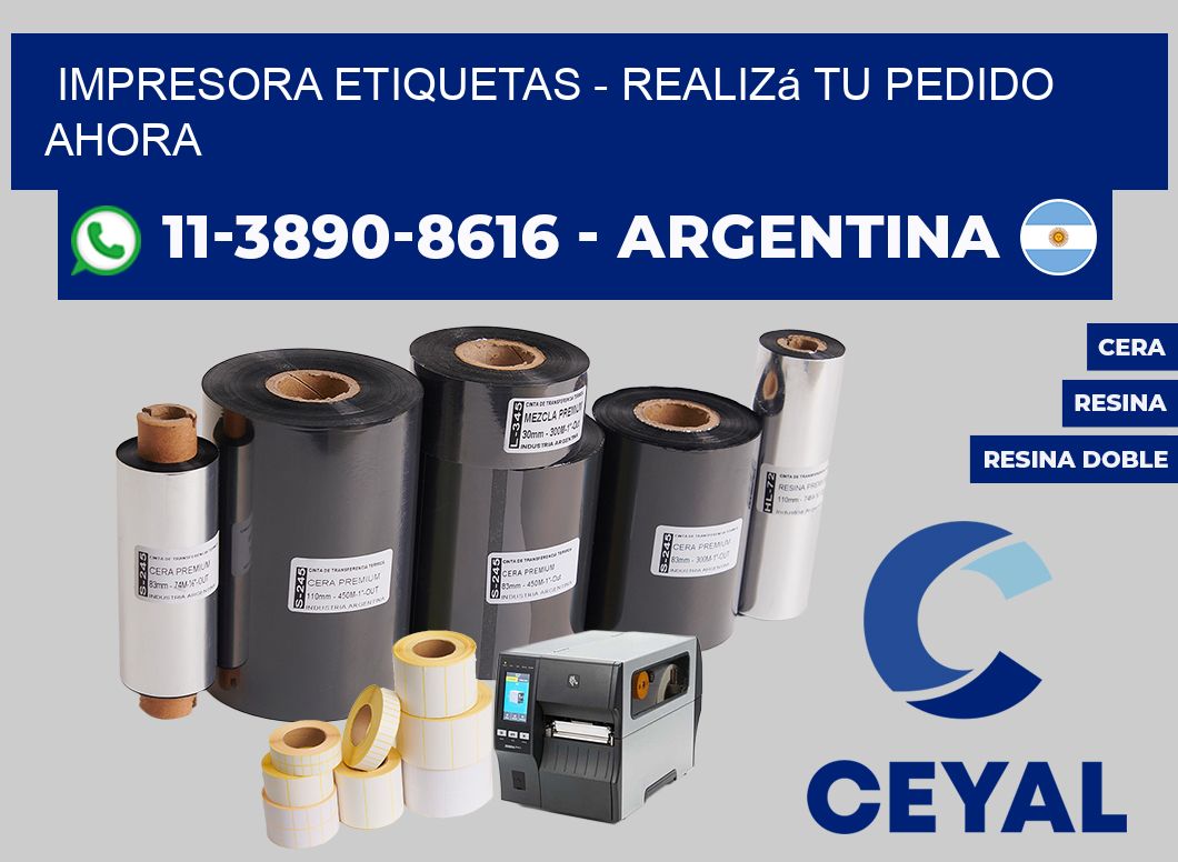 IMPRESORA ETIQUETAS - Realizá tu pedido ahora