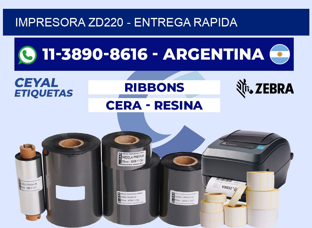 IMPRESORA ZD220 - entrega rapida